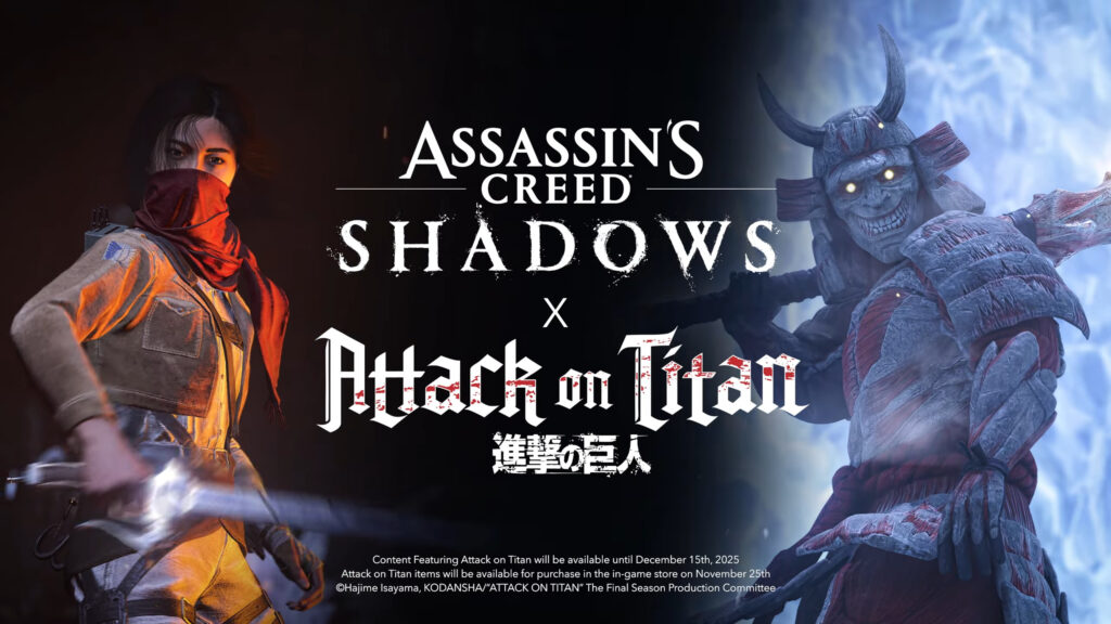 Assassin's Creed Shadows x Attack on Titan