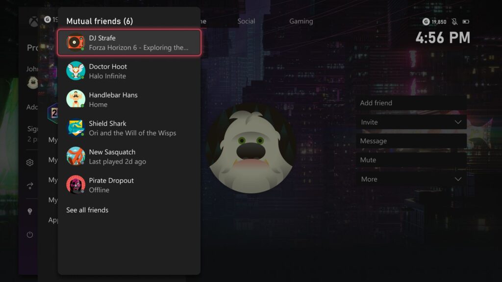 xbox series x s mutual friends